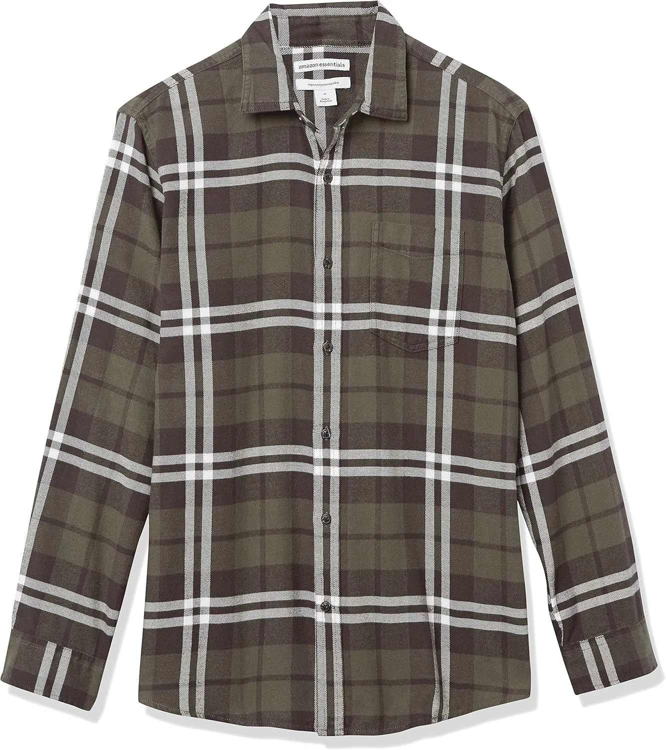 Amazon Essentials Men's Long-Sleeve Flannel Shirt (Available in Big & Tall)