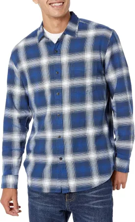 Amazon Essentials Men's Long-Sleeve Flannel Shirt (Available in Big & Tall)