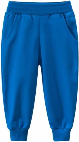 Cotton Solid Color Sweatpants for Boys Girls Elastic Waist Pull On Casual Jogger Pants Kid Toddler Comfy Pants Girls