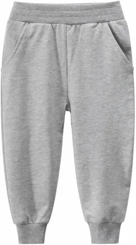 Cotton Solid Color Sweatpants for Boys Girls Elastic Waist Pull On Casual Jogger Pants Kid Toddler Comfy Pants Girls
