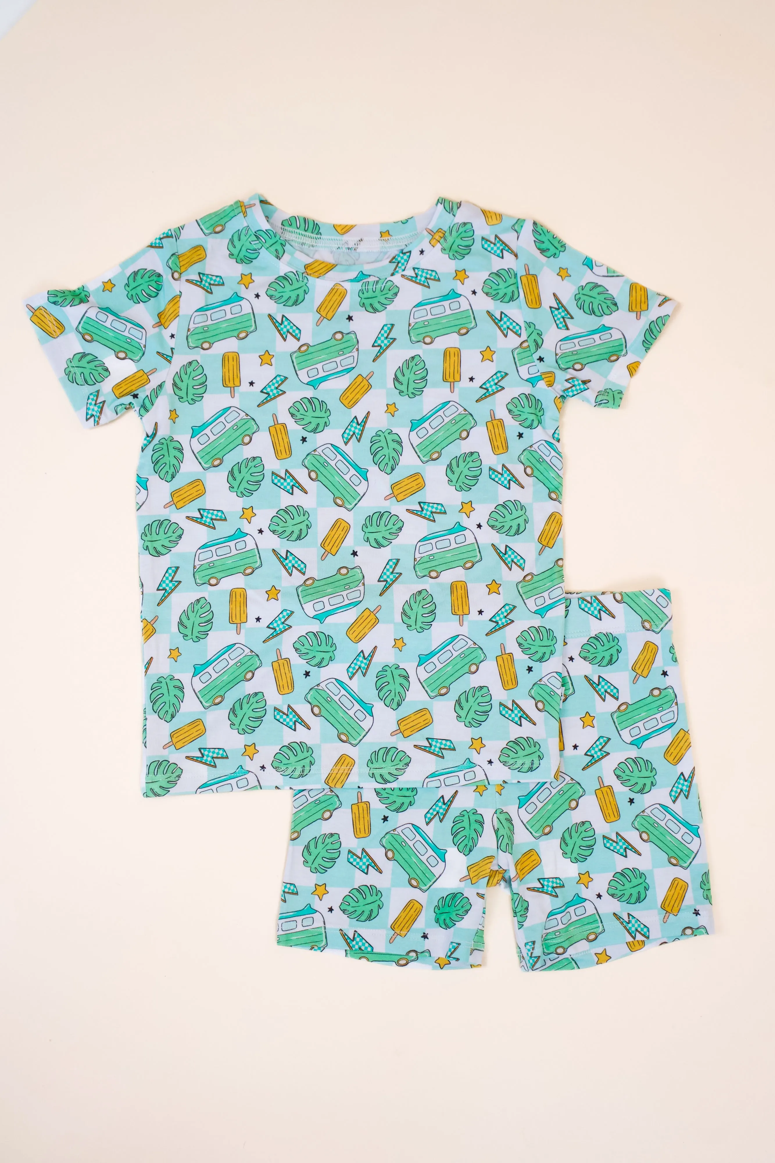 EXCLUSIVE CHECKED OUT FOR SUMMER CHECKERS DREAM SHORT SET