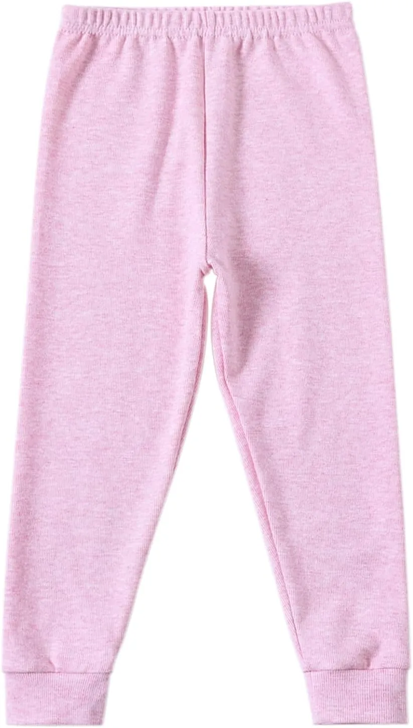 Kids Winter Thermal Underwear Long Johns Set Toddler Little Boys Girls Pajamas Warm Base Layer Set (3-8Years)