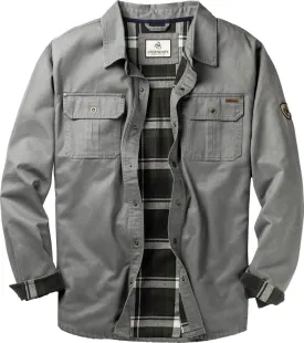 Legendary Whitetails Journeyman Shirt Jacket, Flannel Lined Shacket for Men, Water-Resistant Coat Rugged Fall Clothing
