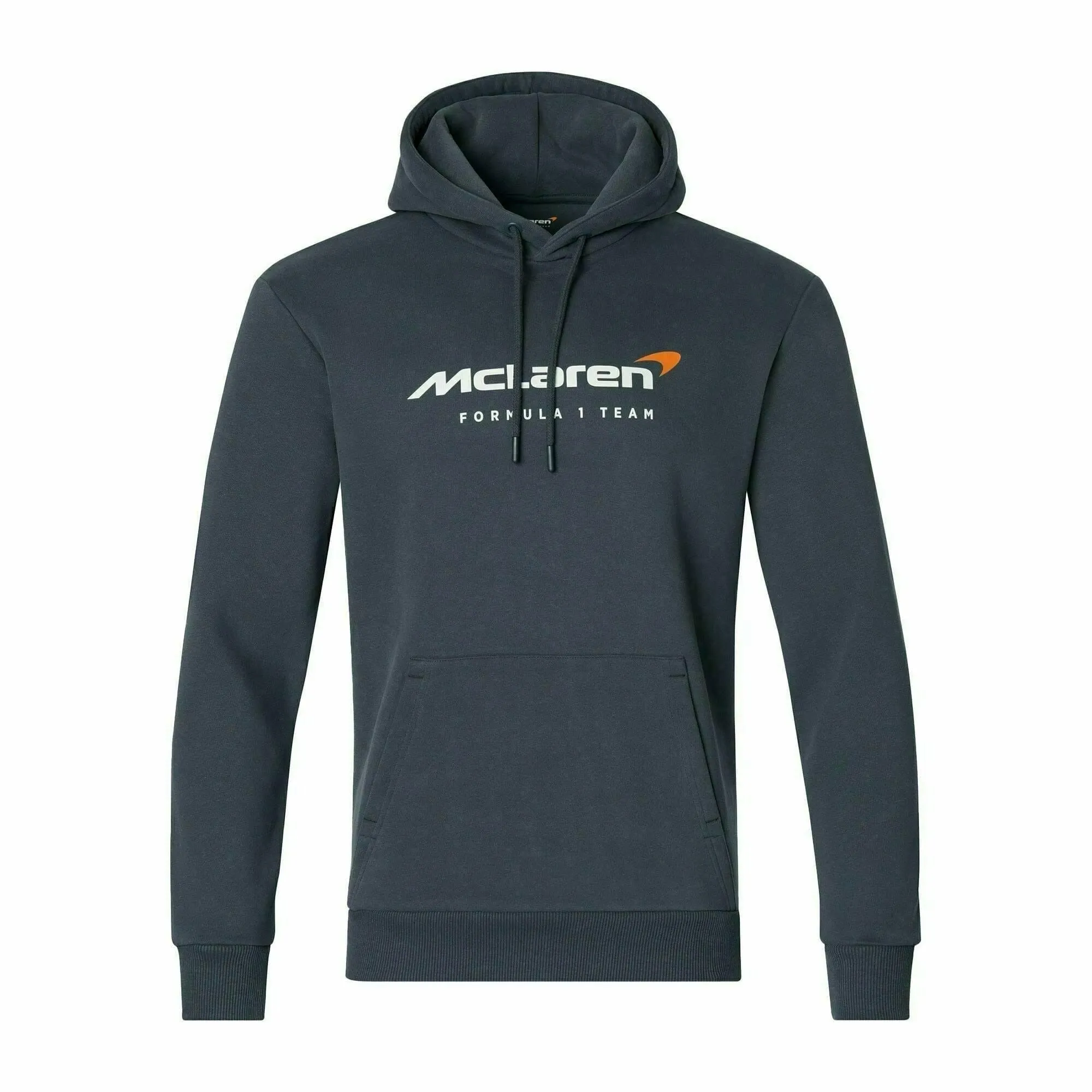 McLaren F1 Men's Core Essentials Hoodie -Black/Papaya/Phantom/Storm Gray/Cloud Blue
