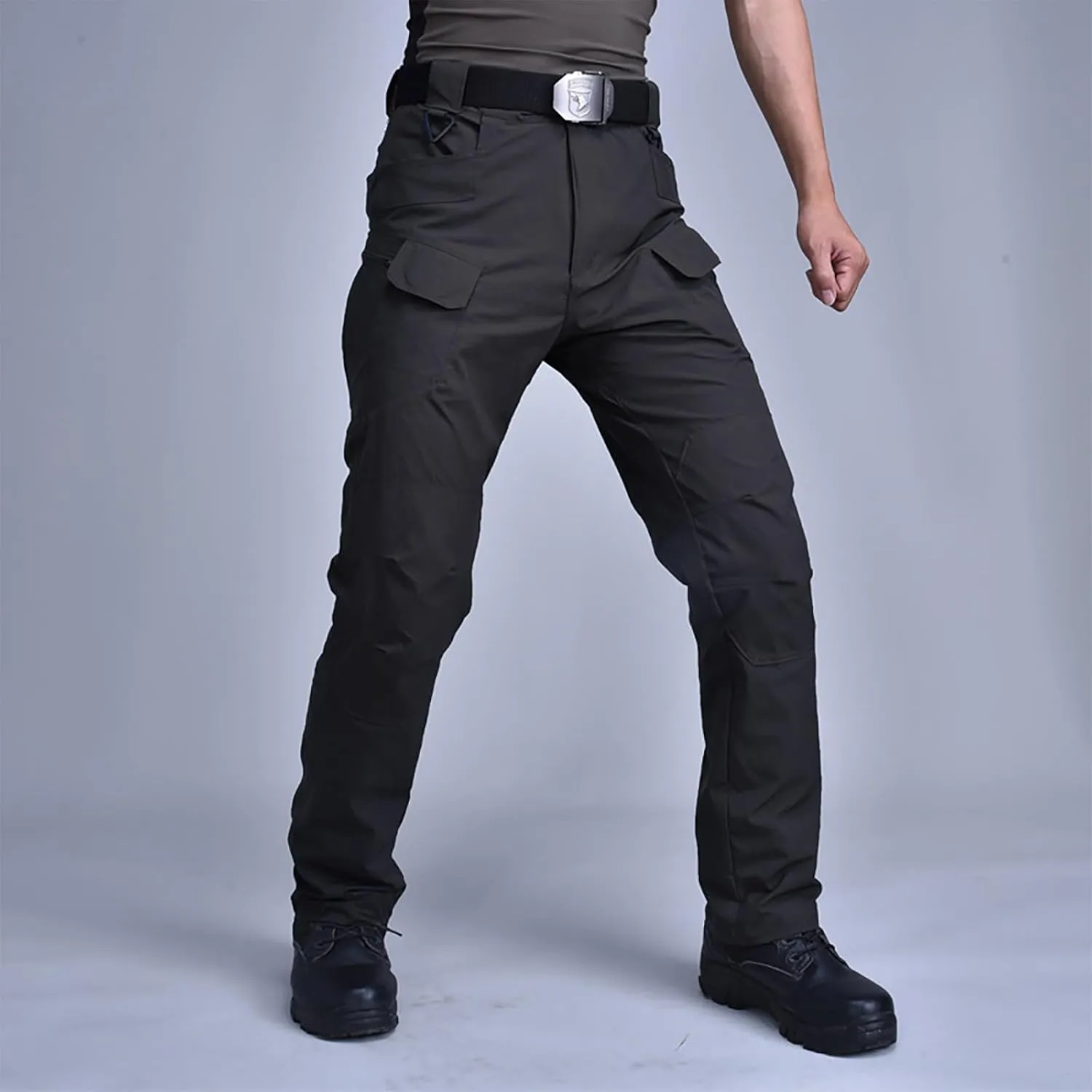 Mens Tactical Work Cargo Pants Stretch Ripstop Waterproof Pants Quick Dry Comfy Utility Outdoor Apparel