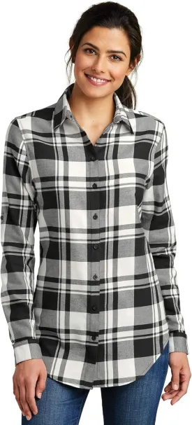 Port Authority Ladies Plaid Flannel Tunic