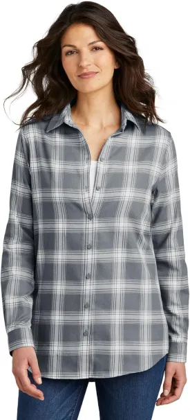 Port Authority Ladies Plaid Flannel Tunic