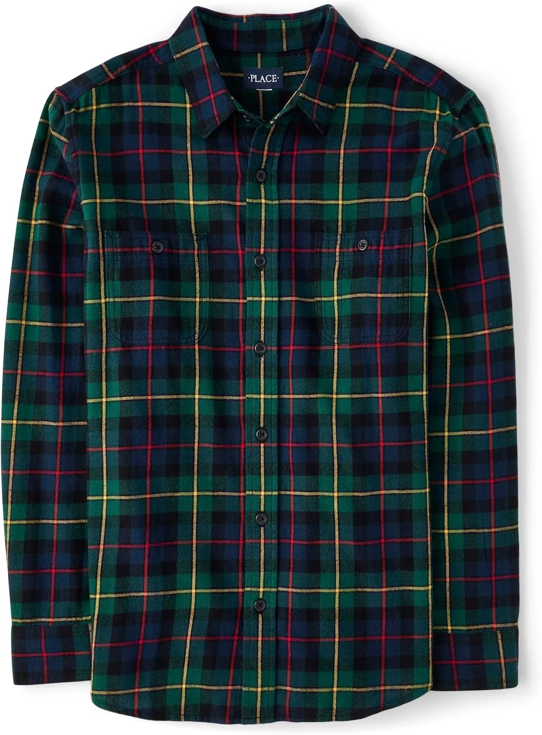 The Children's Place Men's Dad & Son Matching Long Sleeve Flannel Button Up Shirt