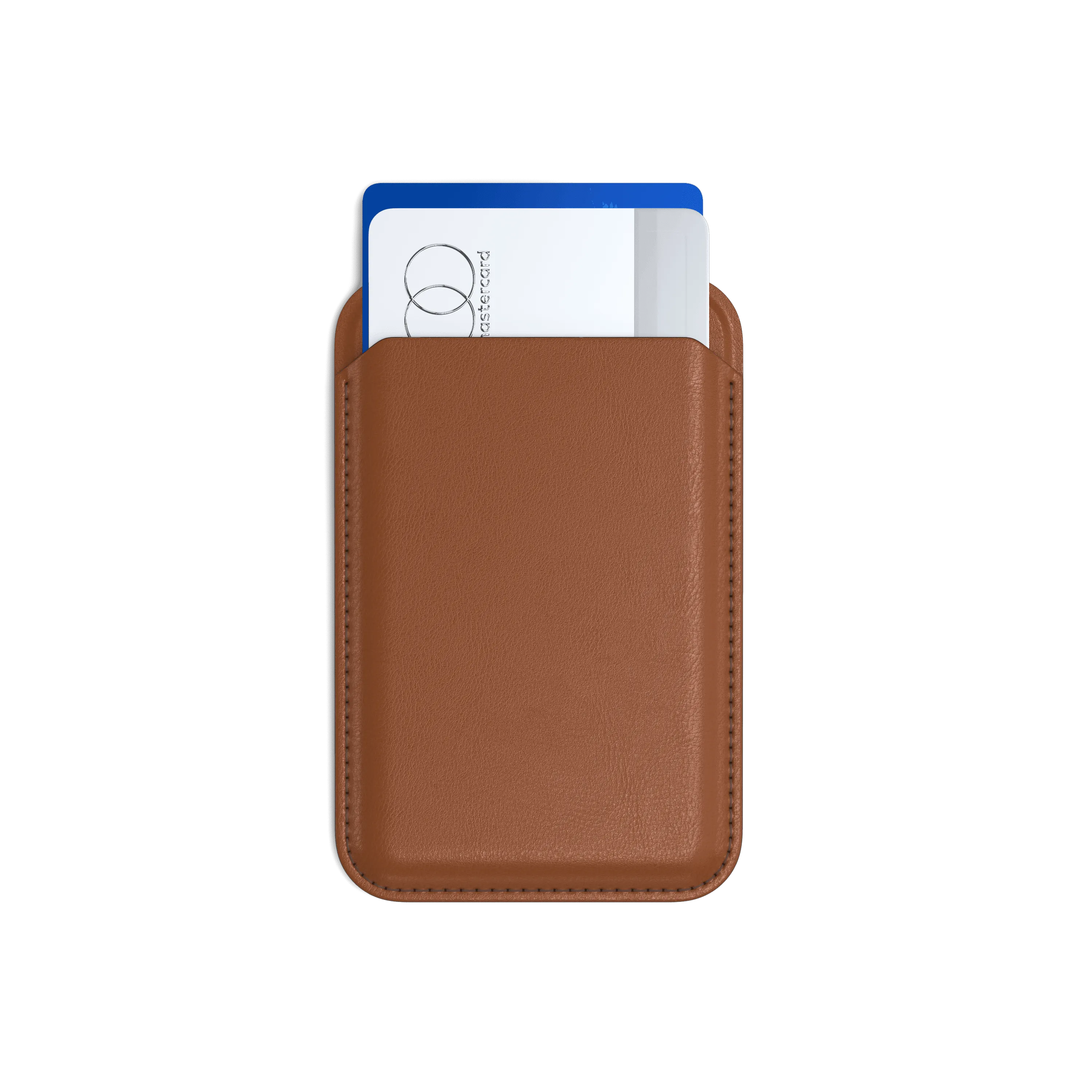 Vegan-Leather Magnetic Wallet Stand
