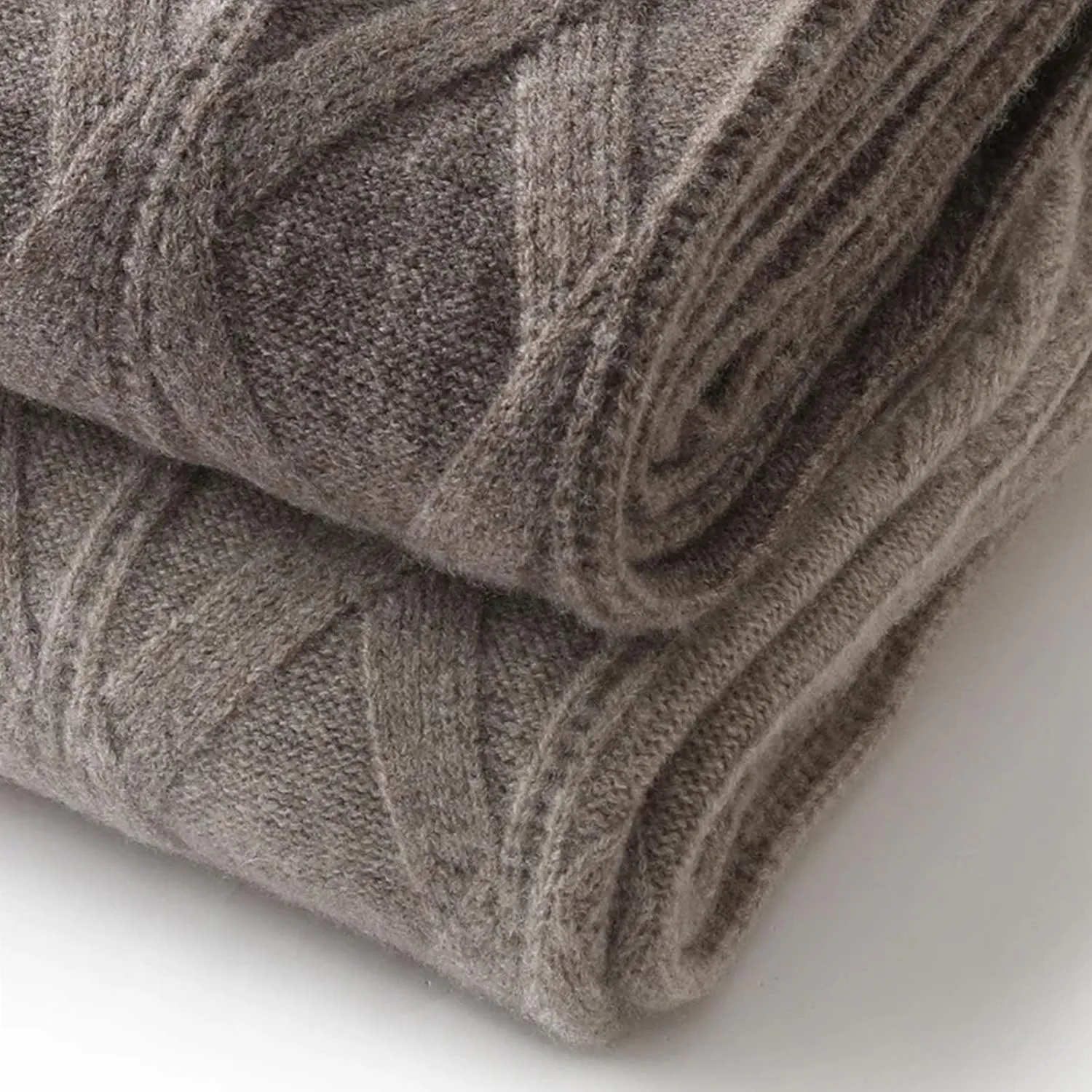 Women's Cashmere Pants Thick Wide-Leg Pants Warm and Comfortable Merino Wool Knitted Trousers